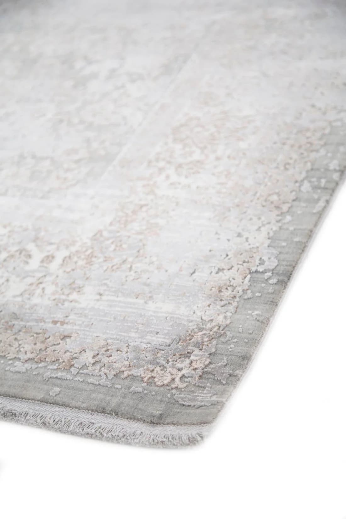 Μοντέρνο Χαλί Bamboo Silk 5987A L. Grey D. Beige 80x150 alternate