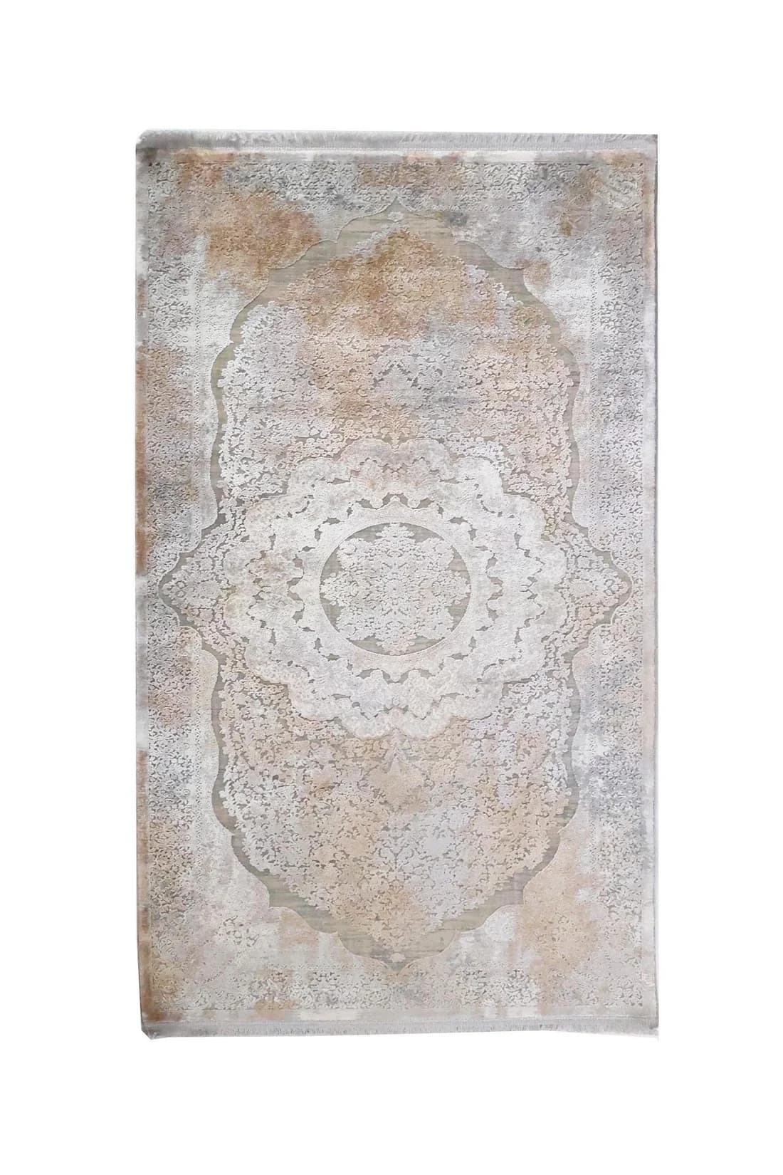 Μοντέρνο Χαλί Bamboo Silk 6864A L. Grey D. Beige 80x150