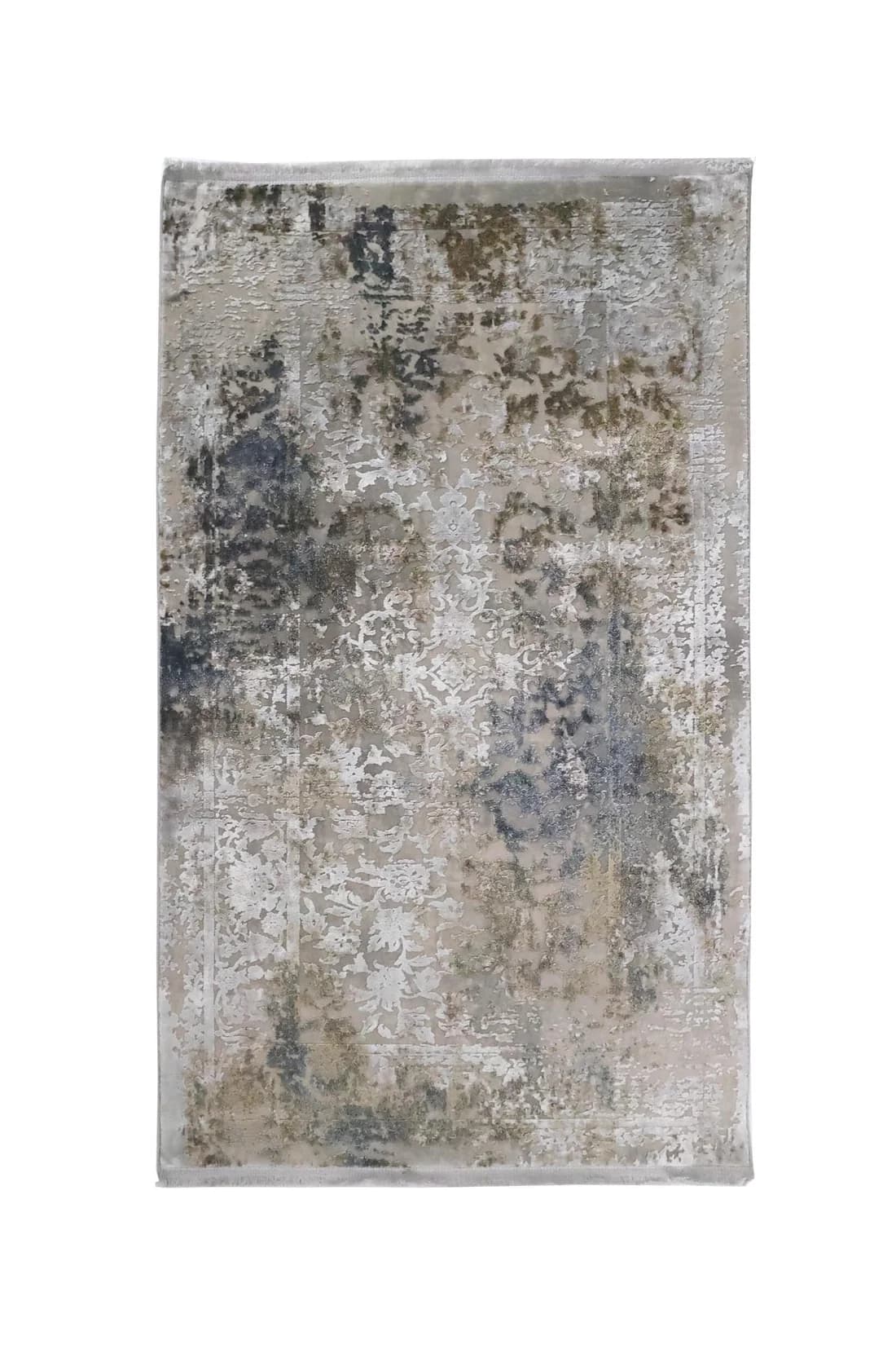 Μοντέρνο Χαλί Bamboo Silk 8097A L. Grey Anthracite 80x150