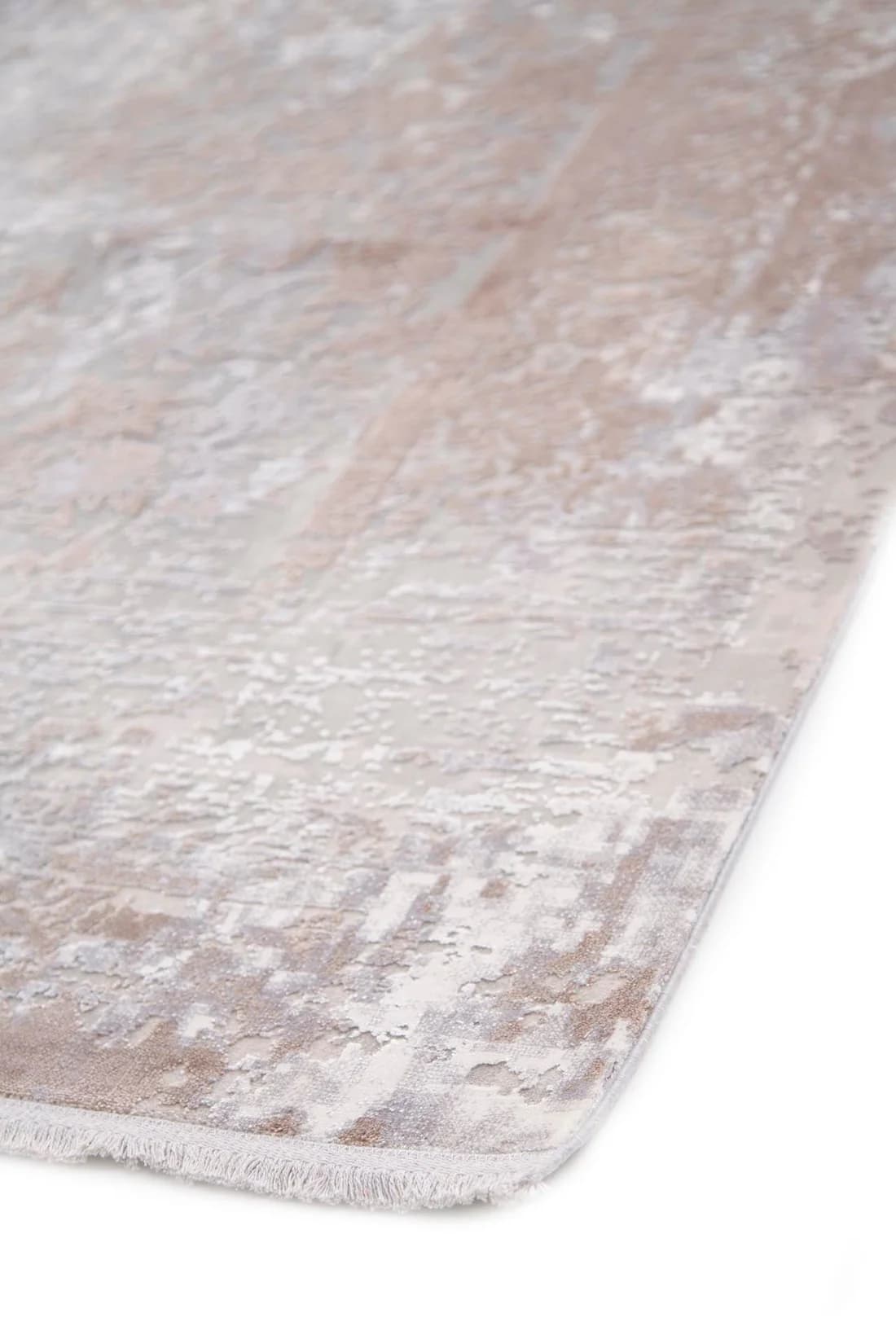 Μοντέρνο Χαλί Bamboo Silk 8097A L. Grey D. Beige 80x150 alternate