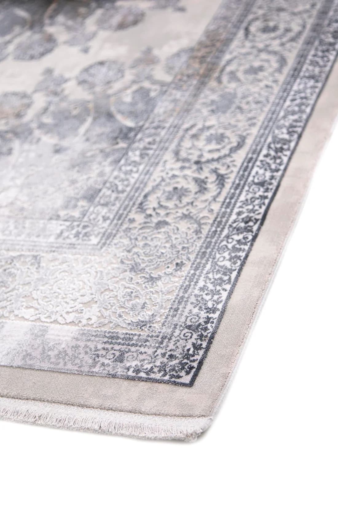 Μοντέρνο Χαλί Bamboo Silk 8098A L. Grey Anthracite 80x150 alternate