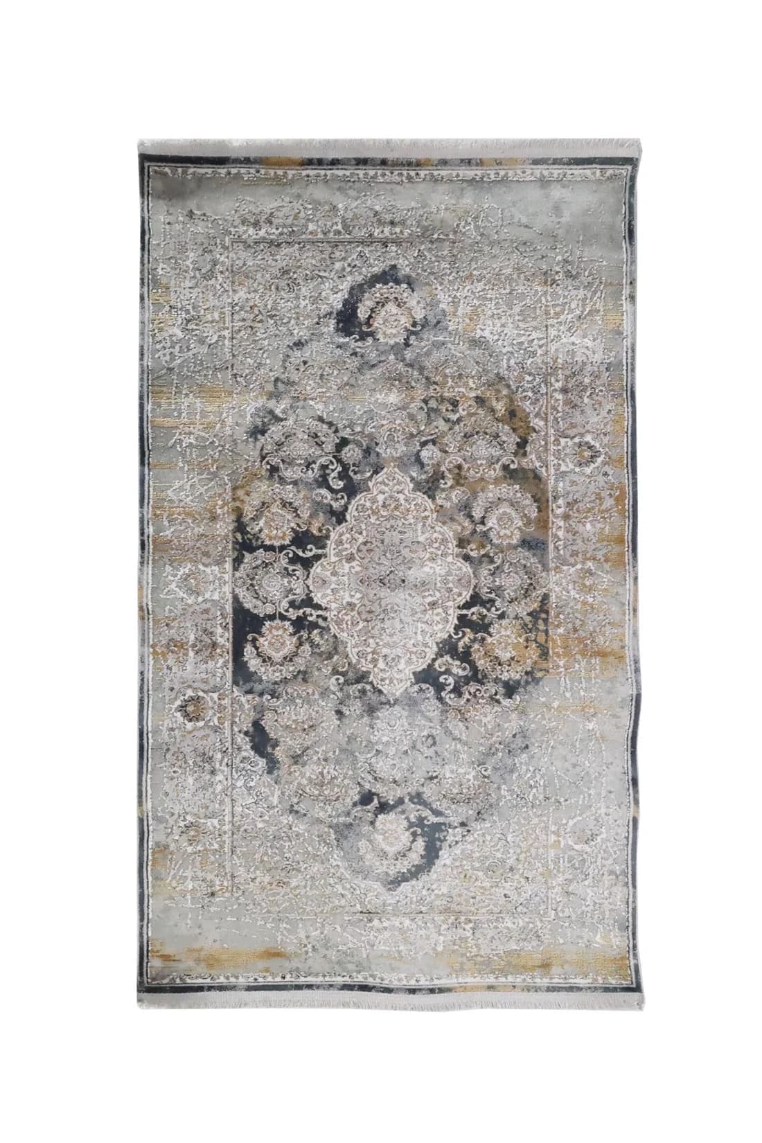 Μοντέρνο Χαλί Bamboo 5991A Grey Anthracite 80x150