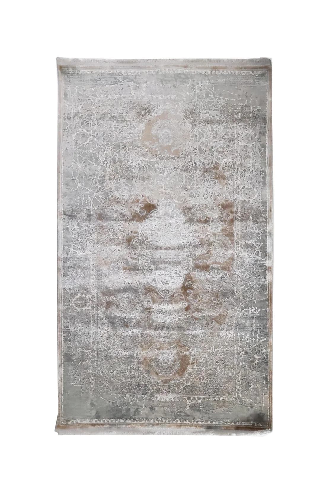Μοντέρνο Χαλί Bamboo 5991A L. Grey D. Beige 80x150