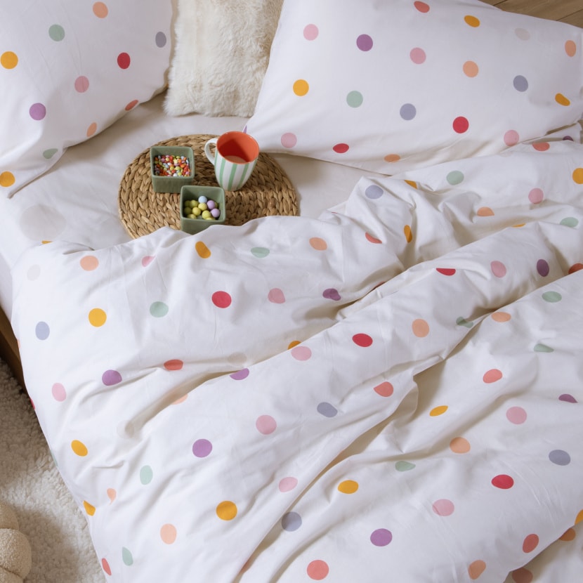 Σετ Σεντόνια Παιδικά Μονά Dots Ecru 170x260 alternate