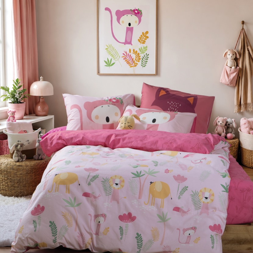 Σετ Σεντόνια Παιδικά Μονά Wild & Sweet 170x260