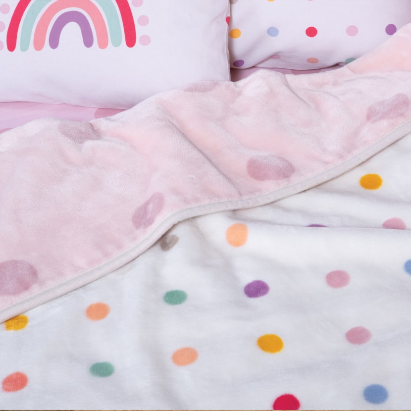 Κουβέρτα Βρεφική Baby Dots Pink alternate
