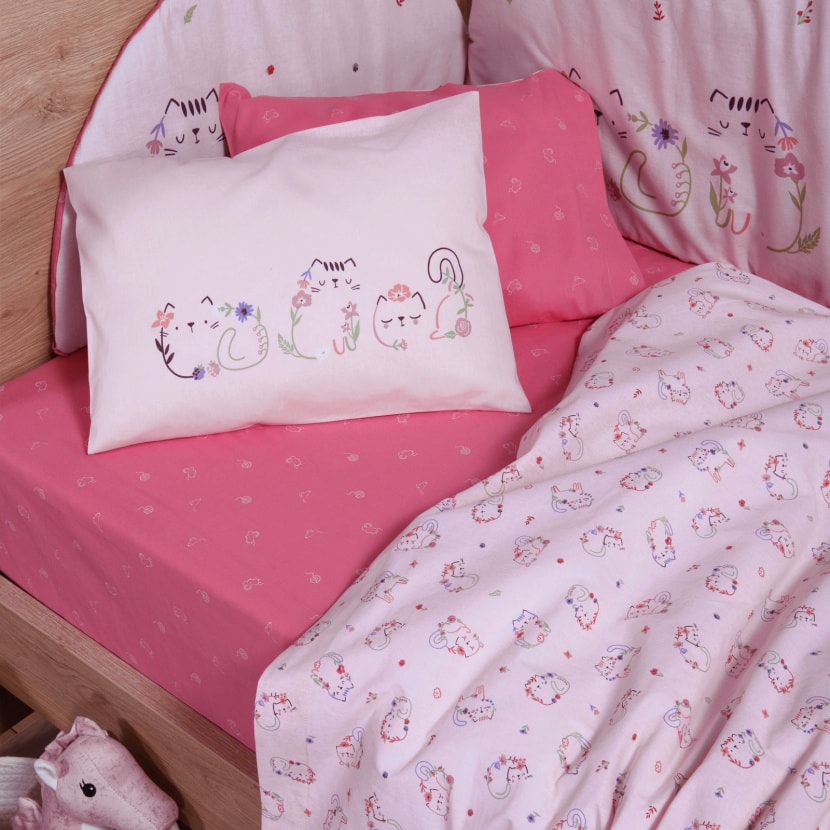 Σετ Σεντόνια Κούνιας Βρεφικά Cats Are Perfect alternate