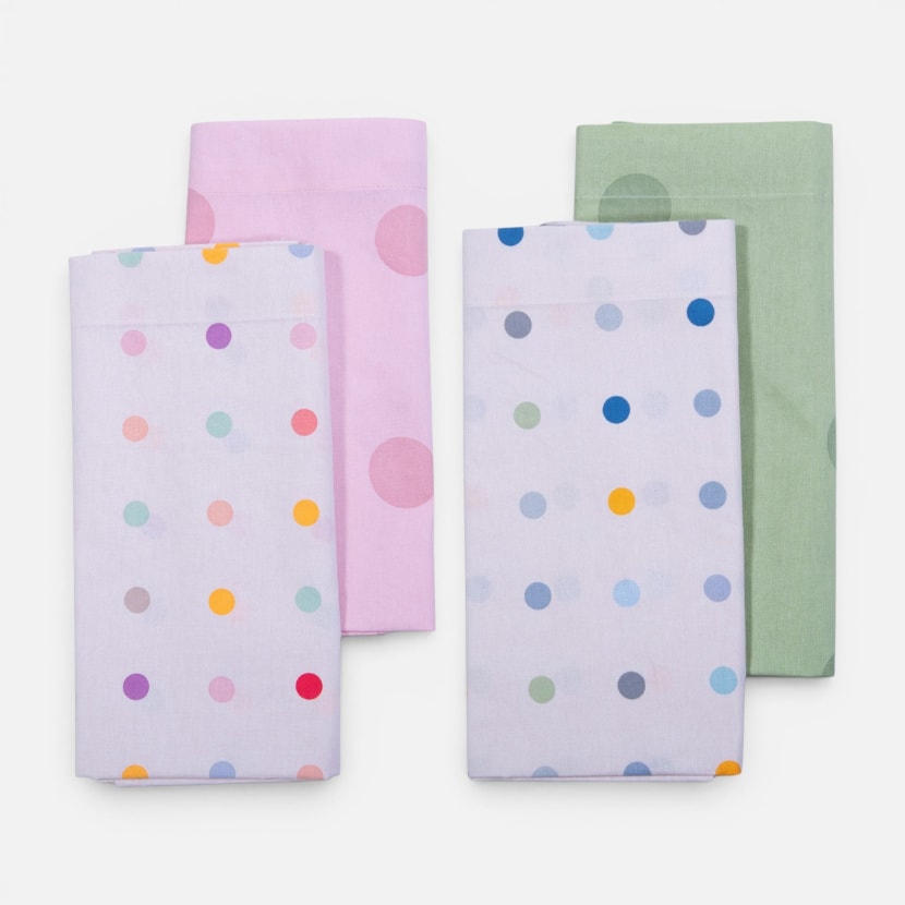 Σετ Σεντόνια Λίκνου Βρεφικά 2τεμ. BABY DOTS alternate